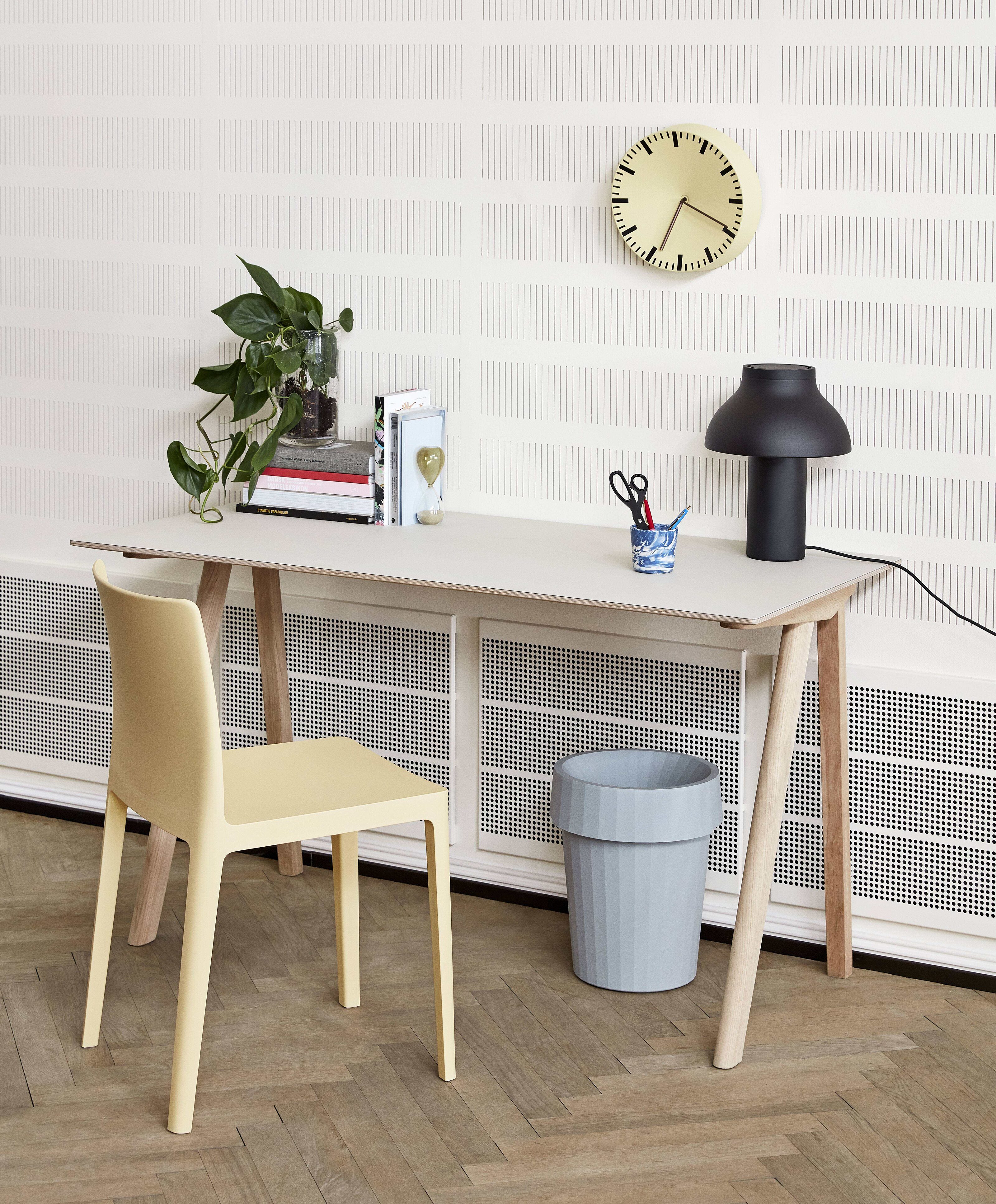 Elementaire Chair light yellow Shade Bin grey CPH90 Desk off white linoleum PC Table Lamp soft black 2 1