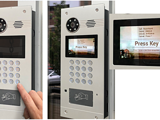 Edge secure entry keypad